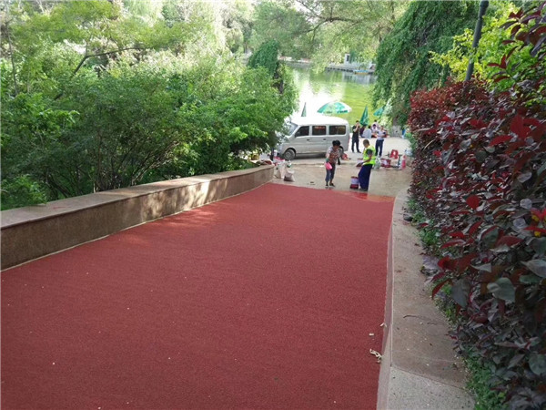 大足彩色路面施工